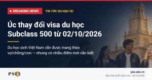 Breaking news tin tức du học Úc: visa du học Subclass 500 thay đổi từ 02/10/2026